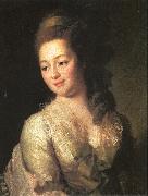 Levitsky, Dmitry Portrait of Maria Dyakova oil painting artist